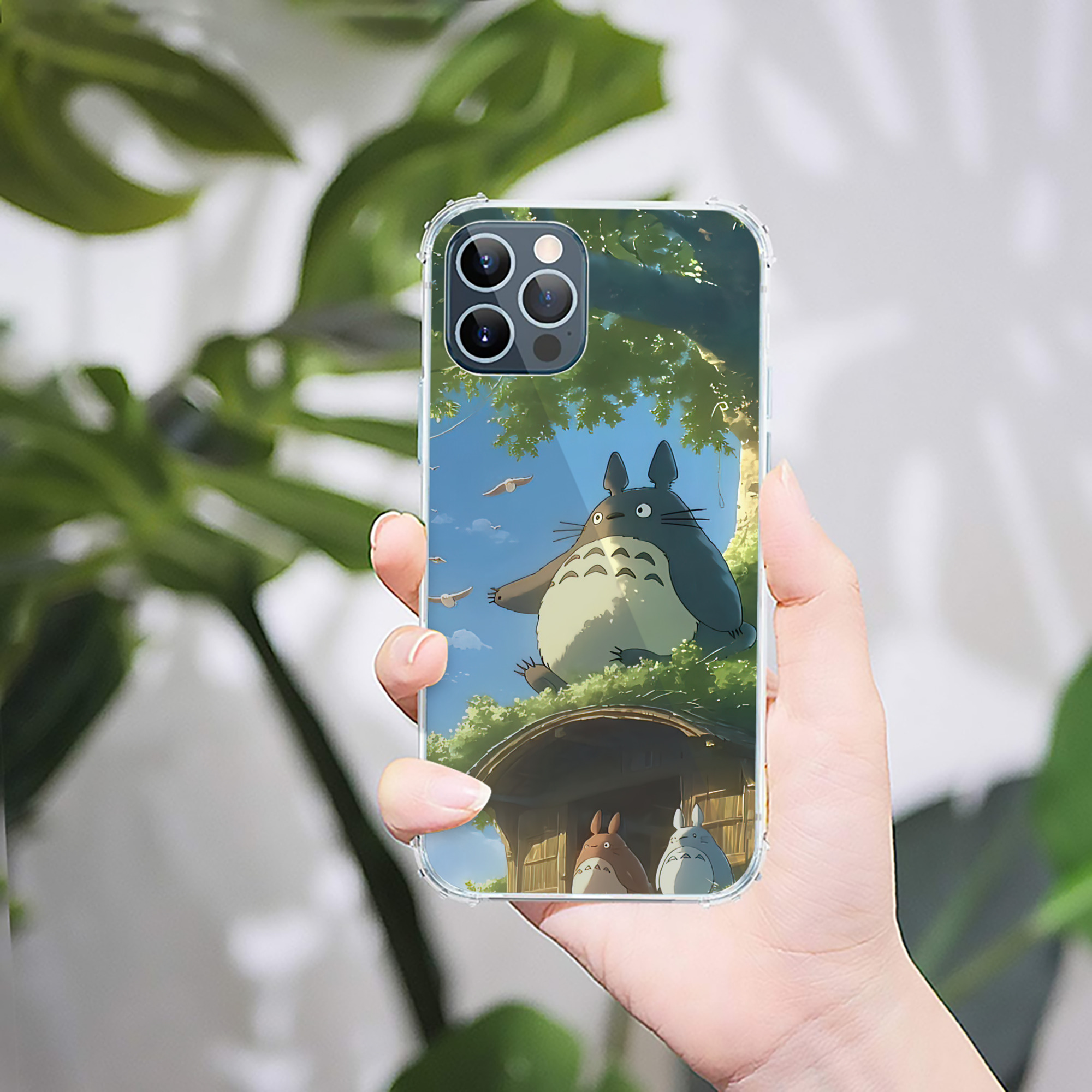 （画像用） となりのトトロ 草壁メイ 草壁サツキ My Neighbor Totoro Satsuki Kusakabe Mei Kusakabe 【iPhone 12シリーズ対応】透明スマホケース（クリアソフトケース）